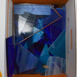 Blue Stained Glass Pieces