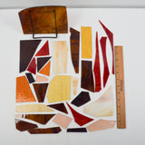 Warm Tones Stained Glass Pieces