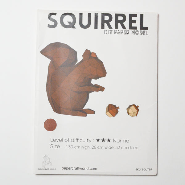 Squirrel DIY Paper Model Default Title
