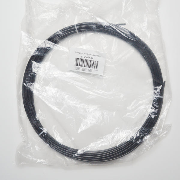 Black Nylon Tubing 5/32" Outer Diameter, 50 Foot Spool