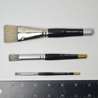 Robert Simmons Short Paint Brushes - Set of 3