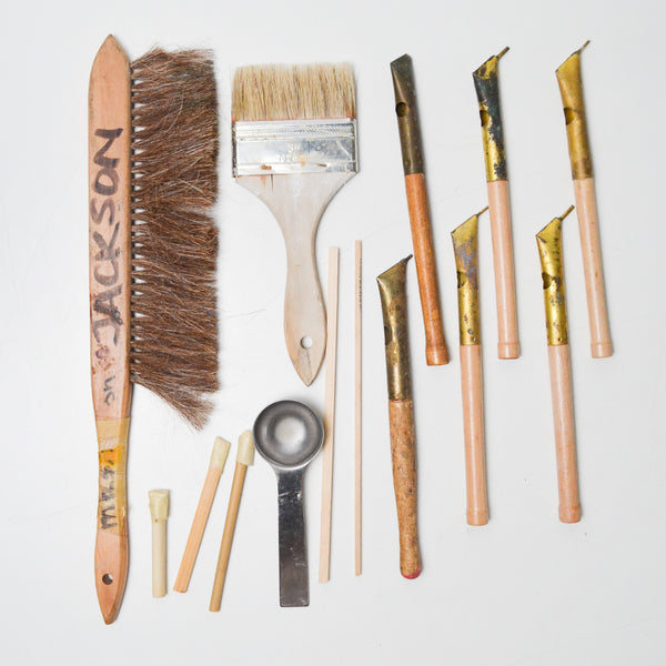Collection of Wax Resist Tools