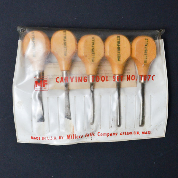 Millers Falls Carving Tools - Set of 5