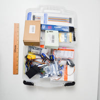 Assorted Arduino Supplies in ArtBin Case