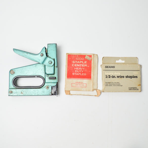 Vintage Bostitch Model T5 Heavy Duty Staple Gun with Staples