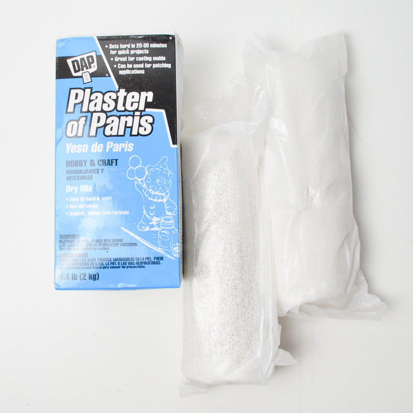 Plaster of Paris Dry Mix + Plaster Cloth Wrap