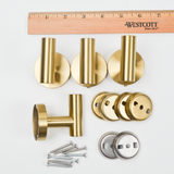 Gold Tone Towel Wall Hooks + Hardware