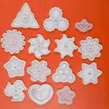 Assorted Gear + Star Shape Silicone Molds