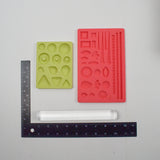 Decorative + Geometric Silicone Molds + Clay Roller Tool