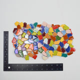 Irregular Colorful Ceramic Tiles with Mesh Backing