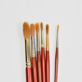 Winsor & Newton Sceptre + Sceptre Gold Round Paint Brushes - Set of 6