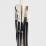 Loew-Cornell, Dick Blick Flatfoot + Niji Paint Brushes - Set of 5