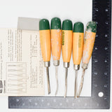 Sears Craftsman No. 9 Wood Handle Carving Tools - Set of 5
