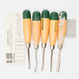 Sears Craftsman No. 9 Wood Handle Carving Tools - Set of 5