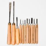 Oxwall Japan Wood Handle Carving Tools - Set of 11