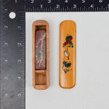 Stone Signature Stamp in Wooden Bird Painted Box