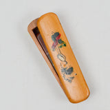 Stone Signature Stamp in Wooden Bird Painted Box