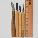 Carving + Chiseling Tools - Set of 4