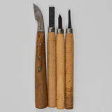Carving + Chiseling Tools - Set of 4