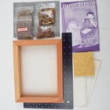 Paper Making Kit with Frame, Instructions, Paper + Dried Florals