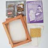 Paper Making Kit with Frame, Instructions, Paper + Dried Florals