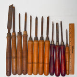 Large Chiseling or Carving Tools - Set of 12