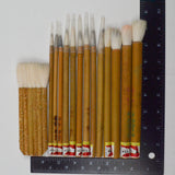 Assorted Round + Hake Paint Brushes