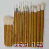 Assorted Round + Hake Paint Brushes