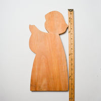 Wooden Angel Cutout with Candleholder Default Title