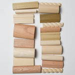 Wooden Moulding Samples - Set of 18