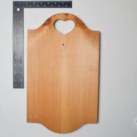 Wooden Sign with Heart Cutout