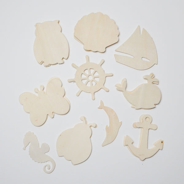 Nature + Sea Themed Wooden Cut Out Bundle
