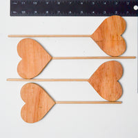 Wooden Hearts - Set of 4