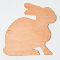 Wooden Rabbit Cutout