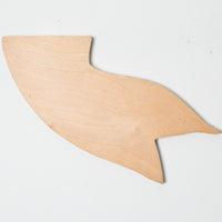 Wooden Tail or Banner End Cutout