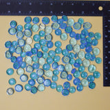 Blue Flat Glass Marble Bundle