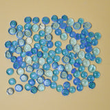 Blue Flat Glass Marble Bundle