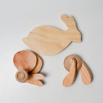 Wooden Wheeled Rabbit Toy - Assembly Required