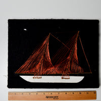 Ship Copper Wire Nail String Art