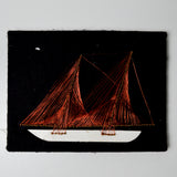 Ship Copper Wire Nail String Art