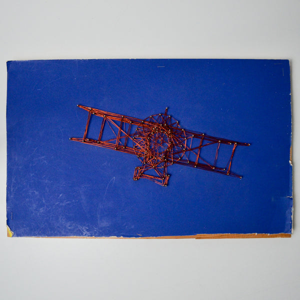 Plane Copper Wire Nail String Art