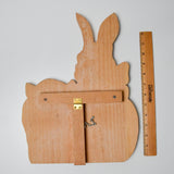 Wooden Easter Rabbit Cutout with Stand