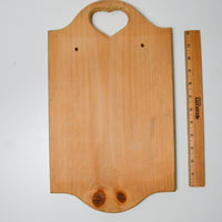 Wooden Sign Board with Heart Cutout