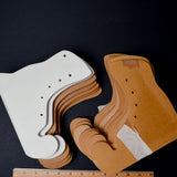 Wooden Ice Skate Silhouette with Stand