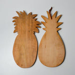 Wooden Pineapple Silhouettes - Set of 2