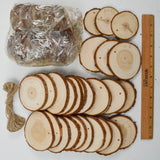 Wooden Discs with Holes for Hanging