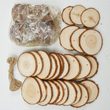 Wooden Discs with Holes for Hanging