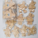 Unfinished Wood Santa Claus Pull Ornaments