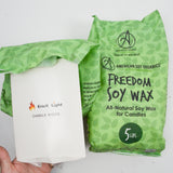 Freedom Soy Wax + Candle Wicks