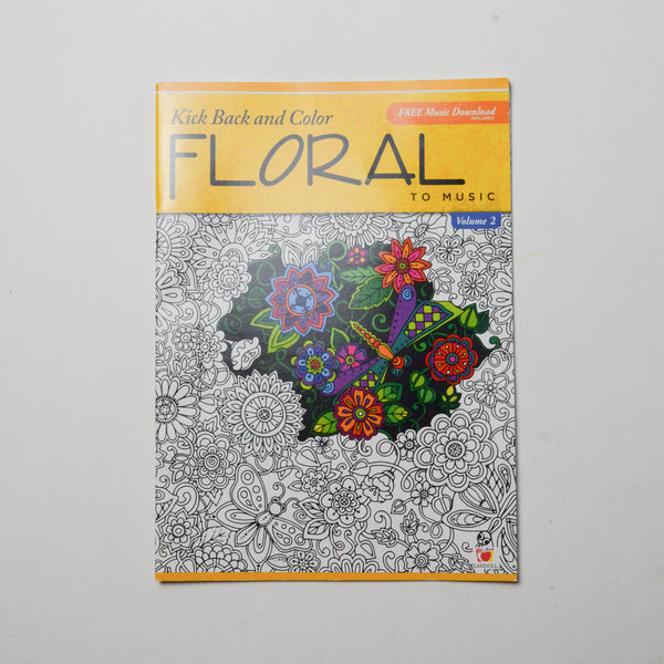 Kick Back + Color Floral to Music Coloring Book Default Title